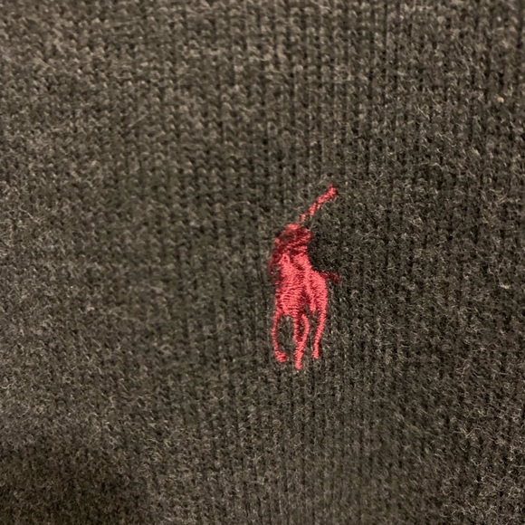 Ralph Lauren Polo Rib Knit 1/4 Zip Pullover Sz MED - Picture 7 of 7